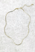 Thin Gold Herringbone Necklace